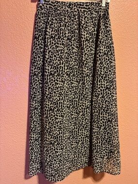 Leopard skin skirt